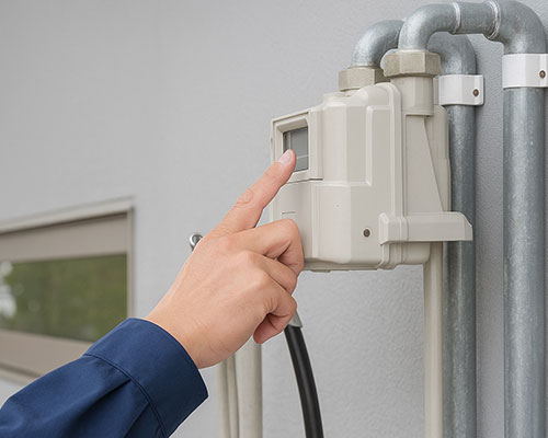 ガス設備のメンテナンス等の現場作業